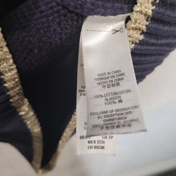 Juicy Couture y2k navy gold trim cardigan - Picture 10 of 10